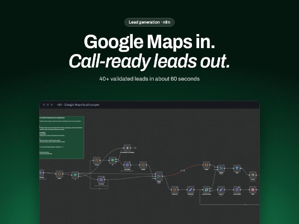 Google Maps Lead Finder interface