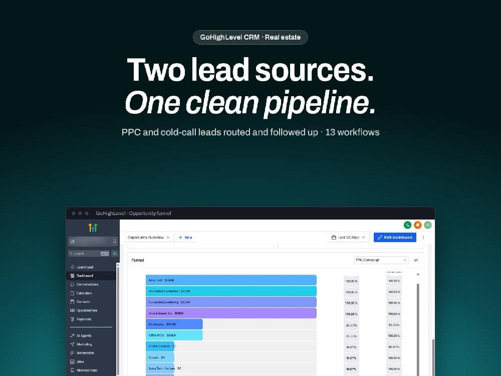 Real Estate Lead Follow-Up interface